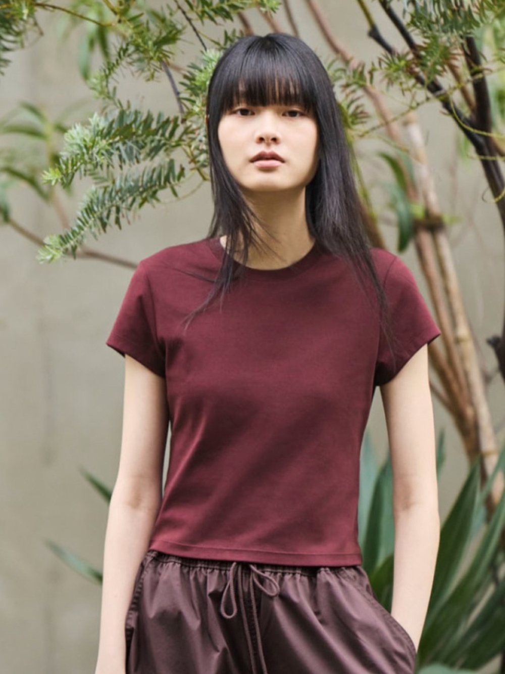 Uniqlo Japan Women's short-sleeve t-shirt in brown, Cotton, Large, NWT